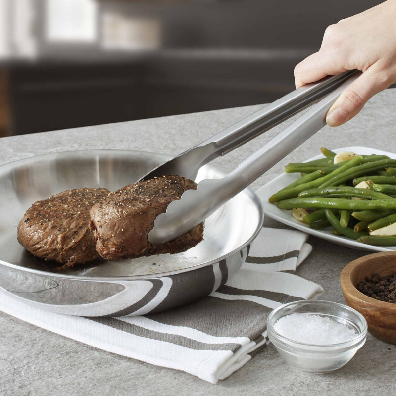 KitchenAid Gourmet Stainless Steel Utility Kitchen Tongs KO091 Wayfair